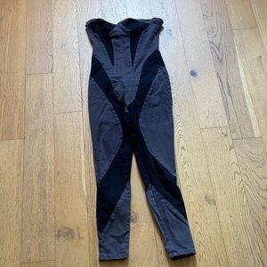 Stylish Black and Gray Women's Jumpsuit